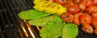 Nopales On Grill1000x400 - Photo Copyright 2011 Robert Giordano